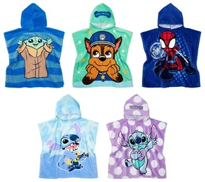 Kinder Badeponcho Strand 60x120cm - Grogu / Chase / Spidey / Stitch - Bild 1 von 11