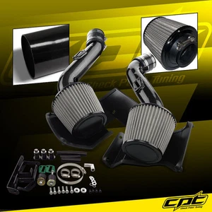 For 07-09 350Z V6 3.5L Black Cold Air Intake + Stainless Steel Air Filter - Picture 1 of 1