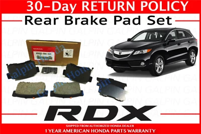 Genuine OEM Acura RDX Rear Brake Pad Set 2013 - 2015 Brakes Pads   43022-S9A-030 - Image 1 of 4