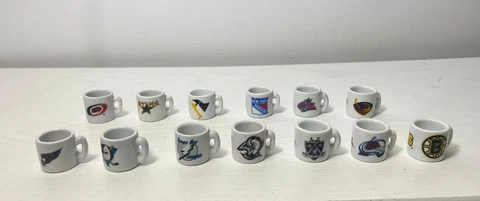 Vintage NHL Hockey Mini Coffee Cup Mug 1.25" Collectible Miniature Cover
