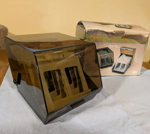 VINTAGE DISKETTE DELIGHT DD 70 FILE WITH ORIG BOX 5 1/2" FLOPPY DISK STORAGE BOX - Photo 1/14