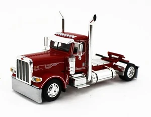 DCP 1:64 *RED* Single-Axle PETERBILT 389 Day Cab Semi Truck *NEW* - Picture 1 of 4