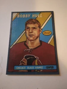 Tarjeta de arte de hockey de Bobby Hull, tarjeta de novato - Imagen 1 de 2