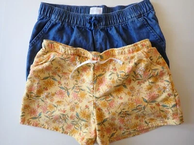 Lote de 2 Pantalones Cortos Niñas Talla 14 Carter's Niño Amarillo Lugar Infantil Azul Cambray Foto 1 de 4