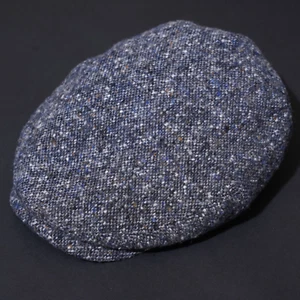 STETSON Hat Driver Flat Cap MEDIUM Mens Hatteras Wool Donegal Celebrity 56 M - Picture 1 of 17