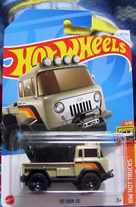 Hot Wheels 2024 Custodia principale C"" '57 Jeep FC"" HW Hot Trucks 3/10 - Foto 1 di 2