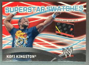 KOFI KINGSTON 2011 Topps 4 Color Superstar Swatches Event Used Relic - Foto 1 di 2