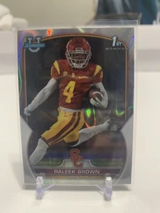 2022 Bowman Chrome U Raleek Brown 1st /100 Lava Refractor #83 USC 56/100 - Bild 1 von 1