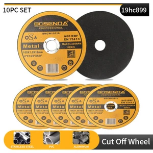 10 Pack Cut Off Wheels 4" Metal & Stainless Steel Grinder Cutting Disc 105mm - Picture 1 of 5