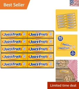 Sweet & Juicy WRIGLEY'S Bubble Gum - Confezione da 5 stick da 40 per divertimento condivisibile - Foto 1 di 10