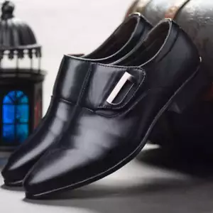 Herren Spitz zulaufend Leder Schuhe Slipper Elegant Schuhe Business Anzüge All-Match Loa - Bild 1 von 31