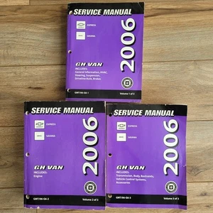 2006 OEM GM GMC Savana GH Van Shop Service Repair Manual Set Vol 1 2 3 Express - Bild 1 von 10