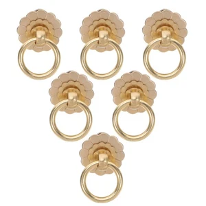 6 Pcs Cabinet Door Handles Kitchen Knobs for Cabinets Single Hole - Picture 1 of 17