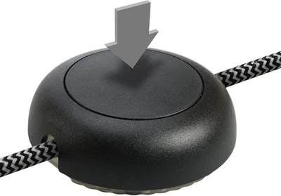 EHMANN Foot-Controlled In-Line LED Dimmer T24.08 3-55w Black - Image 1 of 2