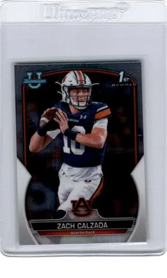 2022 Bowman University Chrome #93 Zach Calzada - Image 1 of 2