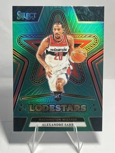 2024-25 Select Basketball Lodestars Green Prizm Alexandre Sarr #3 Wizards RC - Picture 1 of 12