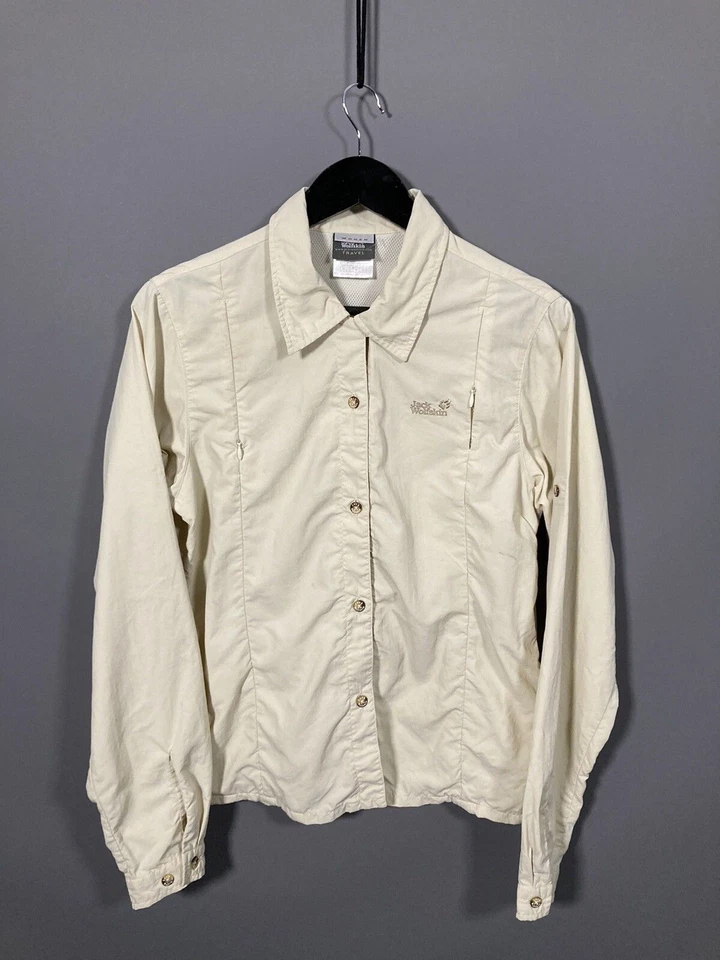 Camisa JACK WOLFSKIN - Talla UK12 - Beige - Buen Estado - Mujer’s Foto 1 de 4