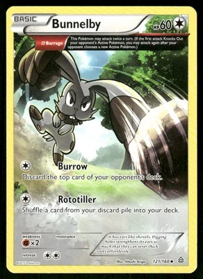 Pokemon Tcg Bunnelby #121 Pokemon Primal Clash LP - Image 1 of 2