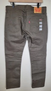 Jeans uomo Levis 511 slim elasticizzato 34X30 oliva kaki-marrone nuovo #5112273 - Foto 1 di 11
