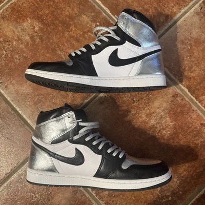 Size 13W/11.5M - Jordan 1 High OG Metallic Silver - Image 1 of 4