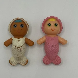 Bambola Sea Wees pacchetto di 2 sirene rosa e bianche vintage CPG 1979 - Foto 1 di 15