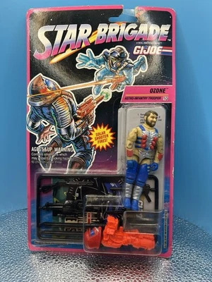 Экшн-фигурка Hasbro 1993 GI Joe Star Brigade Ozone 3,75 дюйма винтажная как новая на картонке серый костюм - Изображение 1 из 4