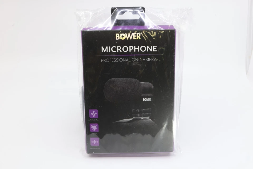 Bower Professional On-Camera BPH-MIC200 Condenser Microphone NEW - Image 1 of 1