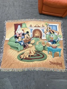 Tapiz Mickey’s Holiday Gathering-Disneyland Resort 60”x50” 100 % algodón - Imagen 1 de 6