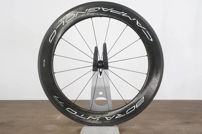 FRONT Campagnolo Bora WTO 77 Carbon Tubeless Clincher Rim Brake Wheel - Image 1 of 4