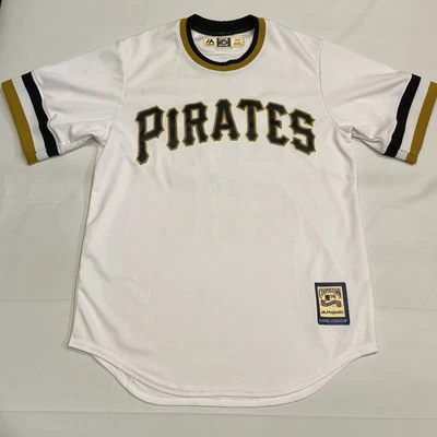 Majestic Roberto Clemente Pittsburgh Pirates MLB Jersey Cooperstown Blanco M Foto 1 de 4