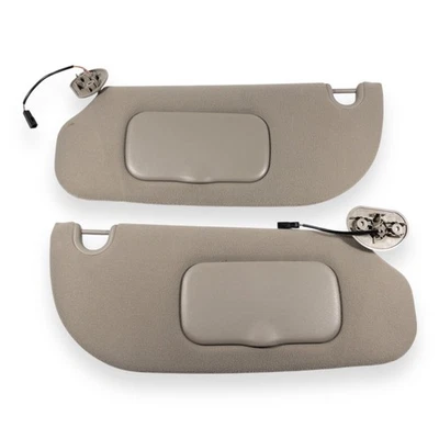 2006-2010 Ford Explorer Mercury Mountaineer Driver Passenger Side Sun Visor Pair - Image 1 of 4