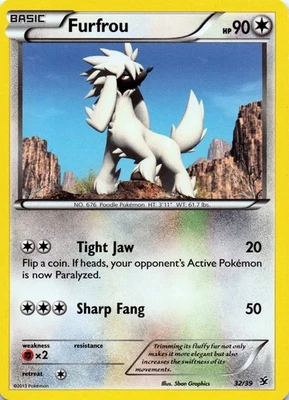 Furfrou 87/106 XY - Flashfire Uncommon - LP - Image 1 of 2