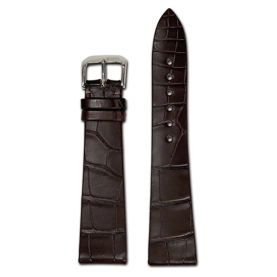 Genuine Alligator Watch Band | Mocha | Zurich | For Patek Philippe - Image 1 of 1