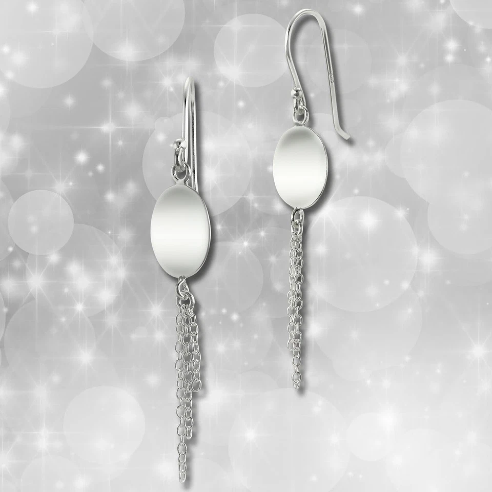 SilberDream Oval Ohrringe 925 Echt Silber Damen Ohrhänger Schmuck SDO8806J