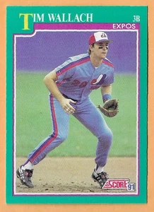 TIM WALLACH MONTREAL EXPOS #210 - SCORE NM-MT 1991 - Picture 1 of 2