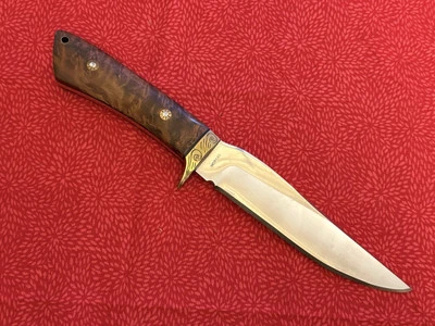 Большой охотничий нож с гравировкой на заказ Tom Morgan - Изображение 1 из 4