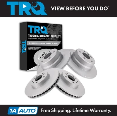TRQ Front and Rear Brake Rotors Set For 2000-2006 BMW X5 - Image 1 of 4