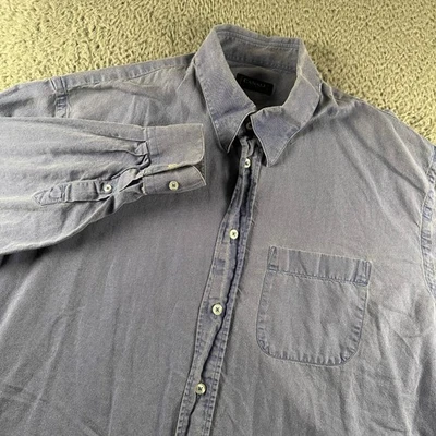 Camisa Canali Para Hombre XXL Abotonada Manga Larga Algodón Azul Claro Hecha en Italia Foto 1 de 4