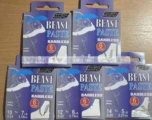 NUEVO Dinsmores Pasta de Bestias Pan Micro Pellet Ganchos sin Barbles a Plataformas de Carpa de Nailon - Imagen 1 de 1