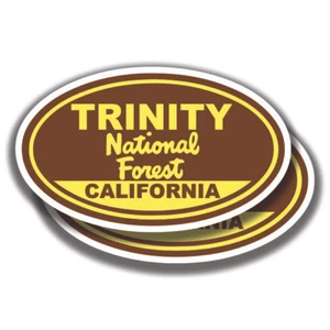 TRINITY NATIONAL FOREST DECAL 2 Stickers California Bogo Car Window - Picture 1 of 1