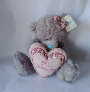 Me To You Bear - Tatty Peluche Rosado Corazón de Peluche (Novia 25 cm). - Imagen 1 de 6
