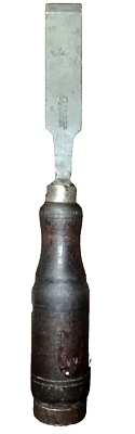 Flat Edged Chisel 3/4" 19mm  Vintage Woodworking F Woodcock Sheffield England - Image 1 of 4