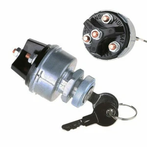 Universal Ignition Key Starter Switch With 2 Keys For Car Tractor Trailer US - Picture 1 of 8
