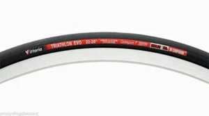 TUBOLARE VITTORIA TRIATHLON EVO T 320 TPI KEVLAR 700X22 / 28" 22mm + mastice - Foto 1 di 2