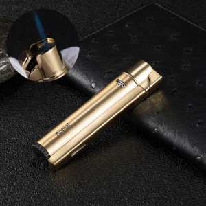 AOMAI Windproof Jet Torch Refillable Butane Flame Cigar Cigarette Lighter Black - Picture 1 of 16