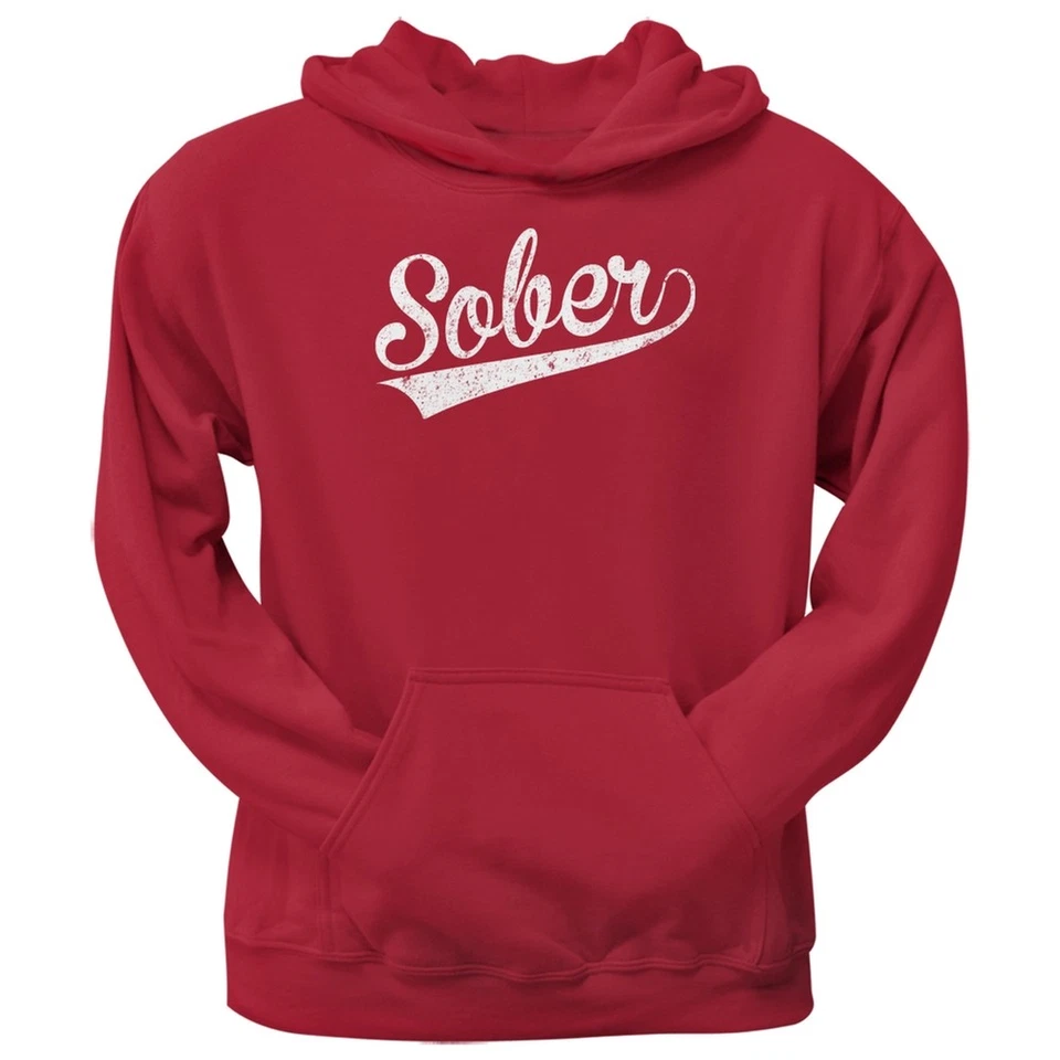 Día de San Patricio - Sudadera con capucha roja sobria para adultos Foto 1 de 1