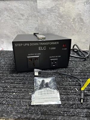 T Series 2000 Watt Voltage Converter Transformer - Step Up/Down - 110V to 220... - Image 1 of 4