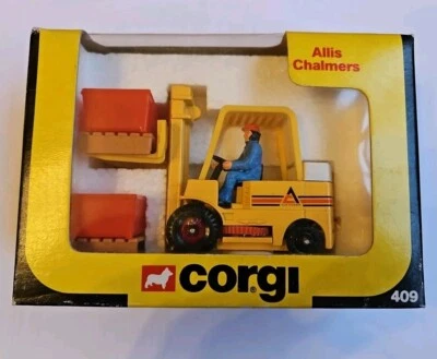 Rare Vintage Corgi 409 Allis Chalmers Forklift Truck  - image 1 of 4
