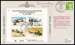 Segunda Guerra Mundial Spitfire Fighter Ace Group Capitán DESMOND SHEEN DFC* Cubierta firmada RAF - Imagen 1 de 5