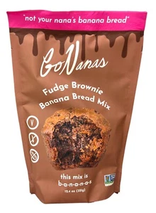 Go Nanas Fudge Brownie Banana Bread Mix 12.4 oz - Picture 1 of 1